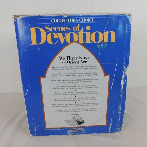 Giny Inc We Three Kings Nativity Figures Vtg 1992 Scenes of Devotion Frost FLAW - Picture 12 of 12